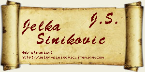 Jelka Šiniković vizit kartica